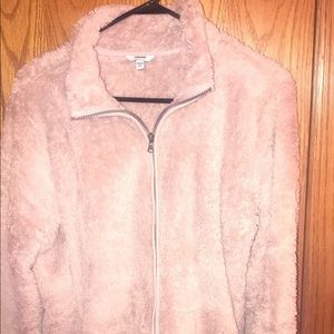Blush sherpa spring jacket
